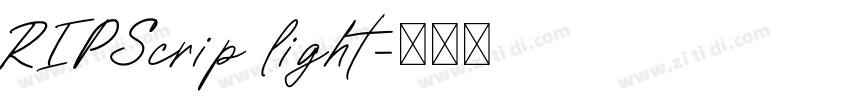 RIPScrip light字体转换 RIPScrip light字体转换